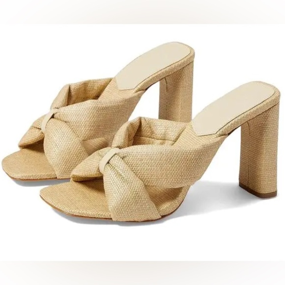 Schutz Fairy High Casual Sandal Beige NWT Size 9.5